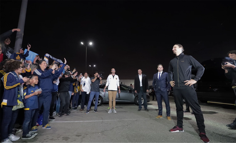 Zlatan'a görkemli karşılama