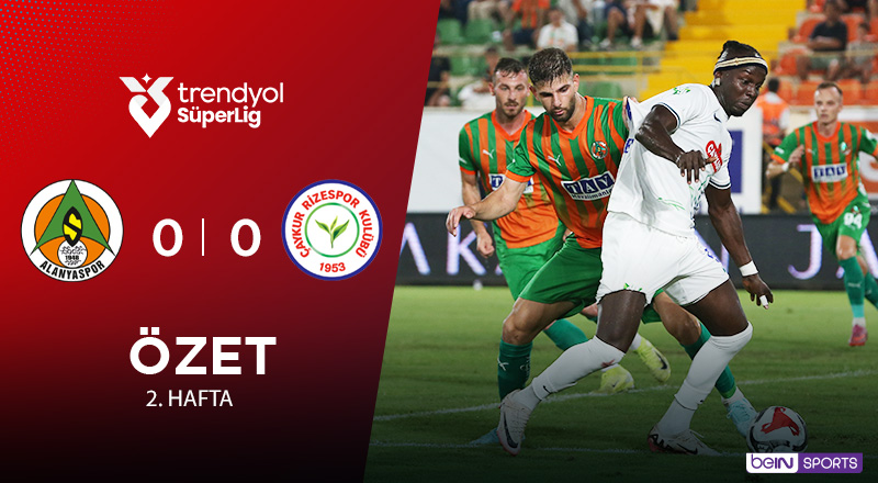 Corendon Alanyaspor 0-0 Çaykur Rizespor Maç Özeti