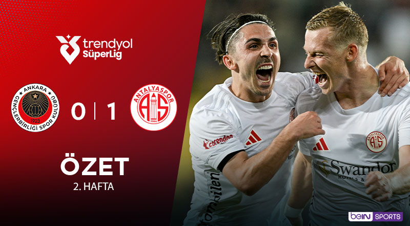 Gençlerbirliği 0-1 Hesap.com Antalyaspor Maç Özeti