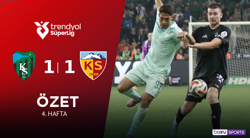 Kocaelispor 1-1 Zecorner Kayserispor Maç Özeti