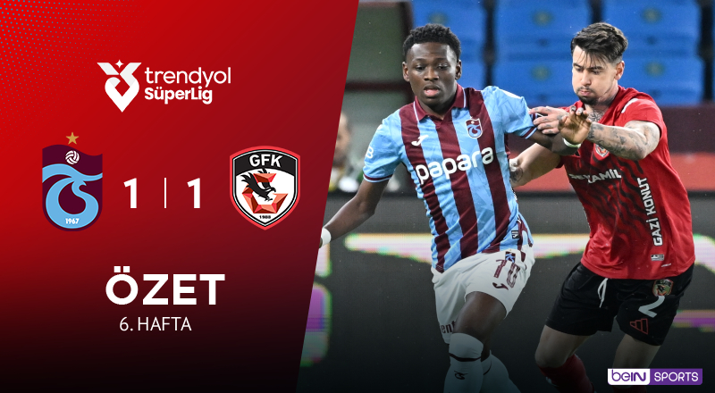 Trabzonspor 1-1 Gaziantep FK Maç Özeti