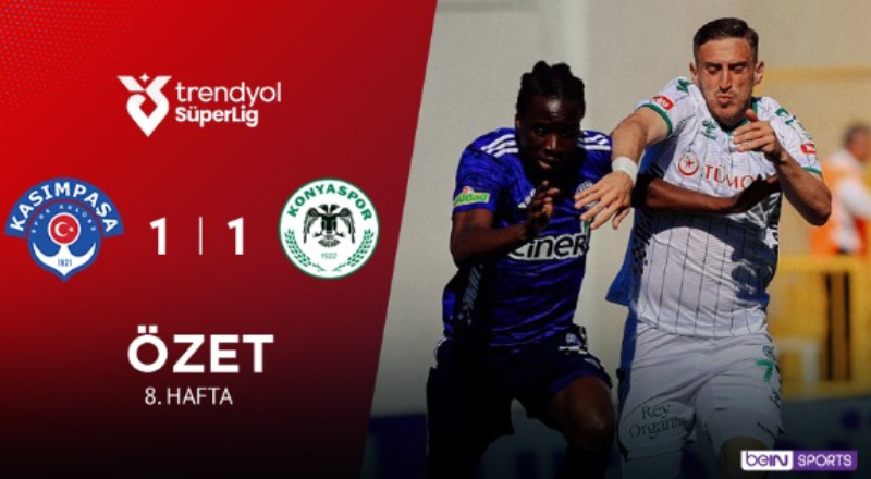 Kasımpaşa 1-1 Tümosan Konyaspor Maç Özeti