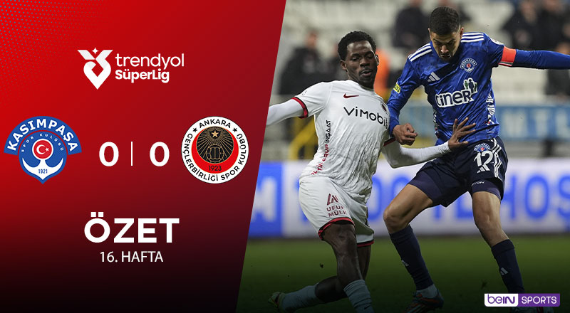 Kasımpaşa 0-0 Gençlerbirliği Maç Özeti