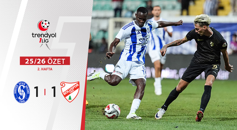 SMS Grup Sarıyerspor 1-1 Boluspor  Maç Özeti