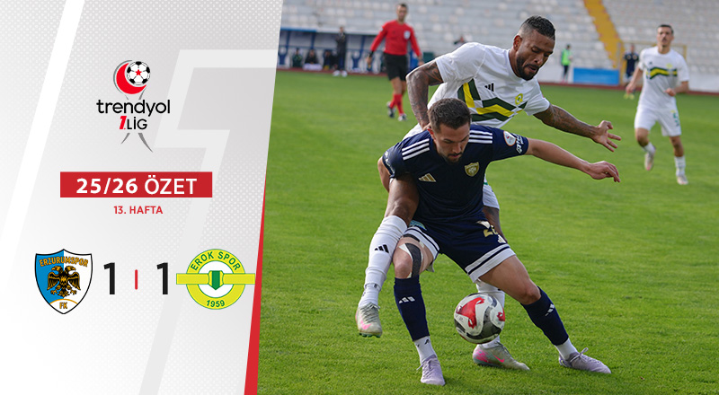 Erzurumspor FK 1-1 Esenler Erokspor Maç Özeti